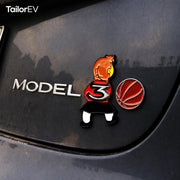 Tesla Novelty 3D Rear Emblem Decals