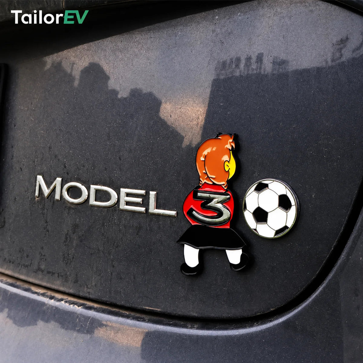 Tesla Novelty 3D Rear Emblem Decals — photo 30