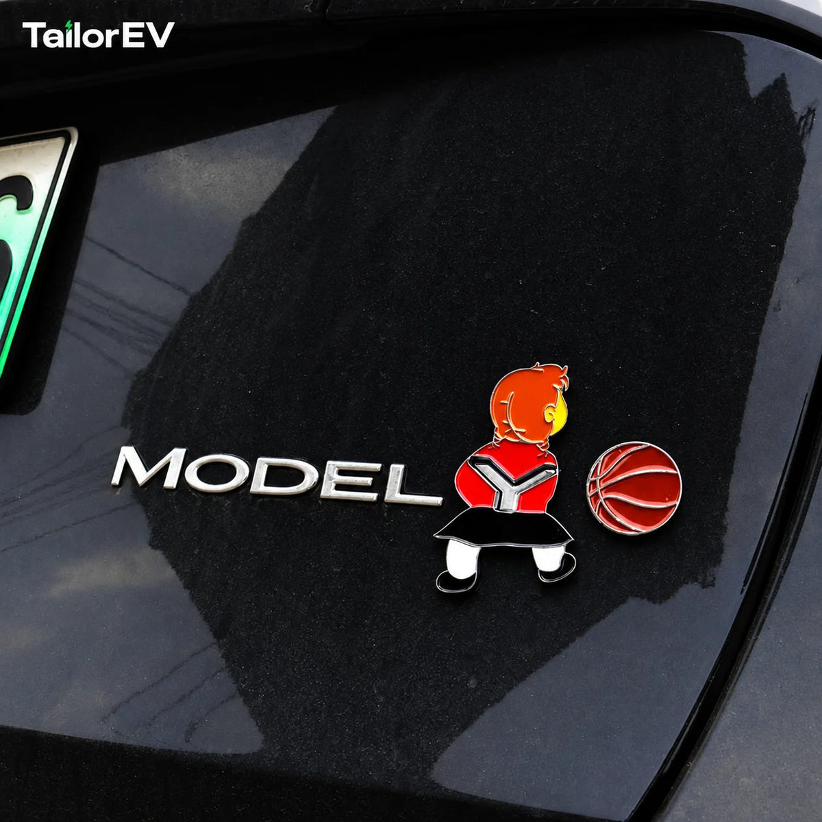 Tesla Novelty 3D Rear Emblem Decals — photo 21