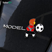 Tesla Novelty 3D Rear Emblem Decals