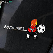 Tesla Novelty 3D Rear Emblem Decals