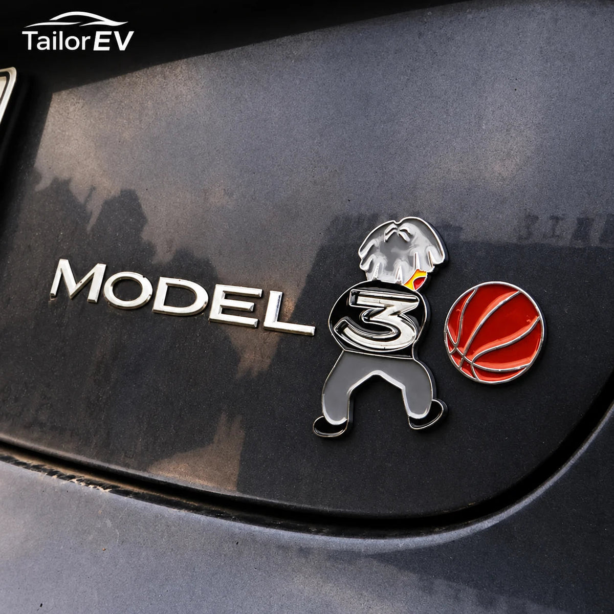 Tesla Novelty 3D Rear Emblem Decals — photo 25