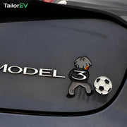 Tesla Novelty 3D Rear Emblem Decals