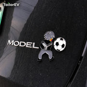 Tesla Novelty 3D Rear Emblem Decals