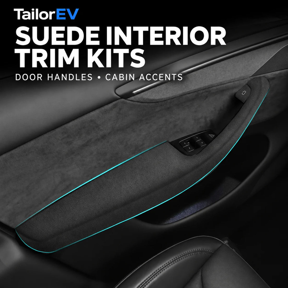 Tesla Suede Door Handle & Interior Trim Kits — photo 2