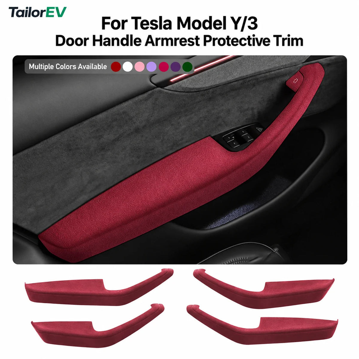 Tesla Suede Door Handle & Interior Trim Kits — photo 4