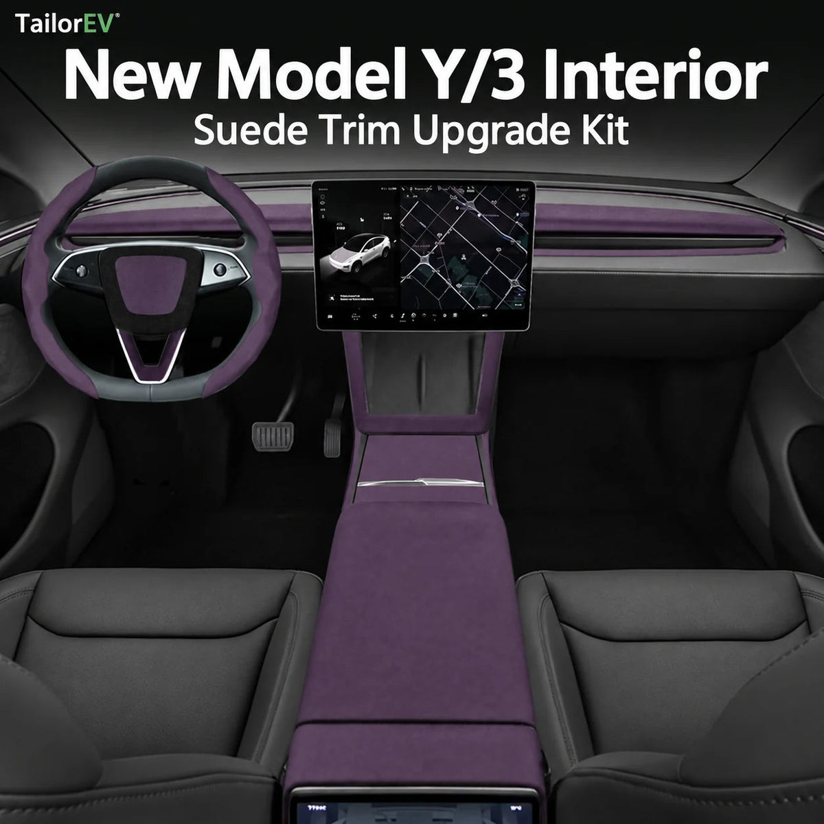 Tesla Suede Door Handle & Interior Trim Kits — photo 5