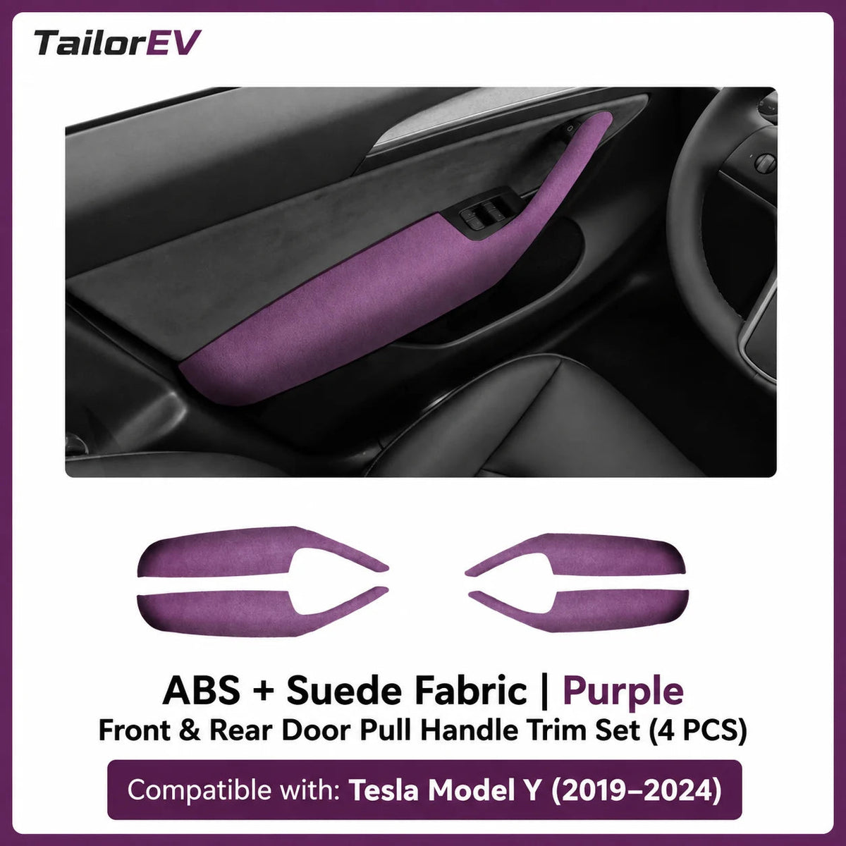 Tesla Suede Door Handle & Interior Trim Kits — photo 42
