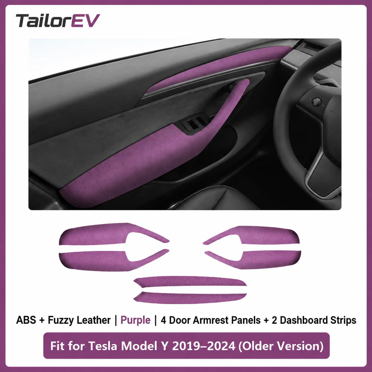 Tesla Suede Door Handle & Interior Trim Kits — photo 53