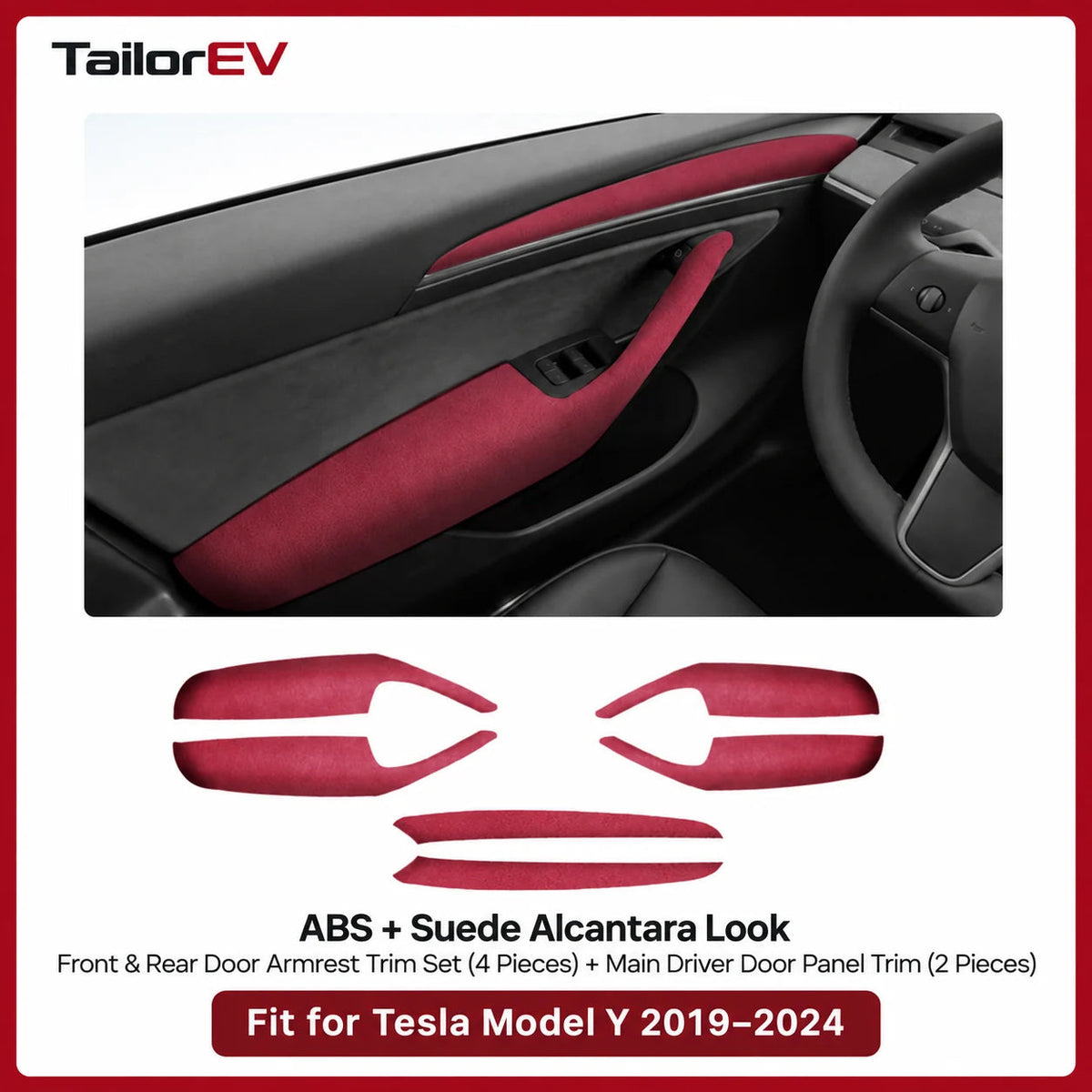 Tesla Suede Door Handle & Interior Trim Kits — photo 60
