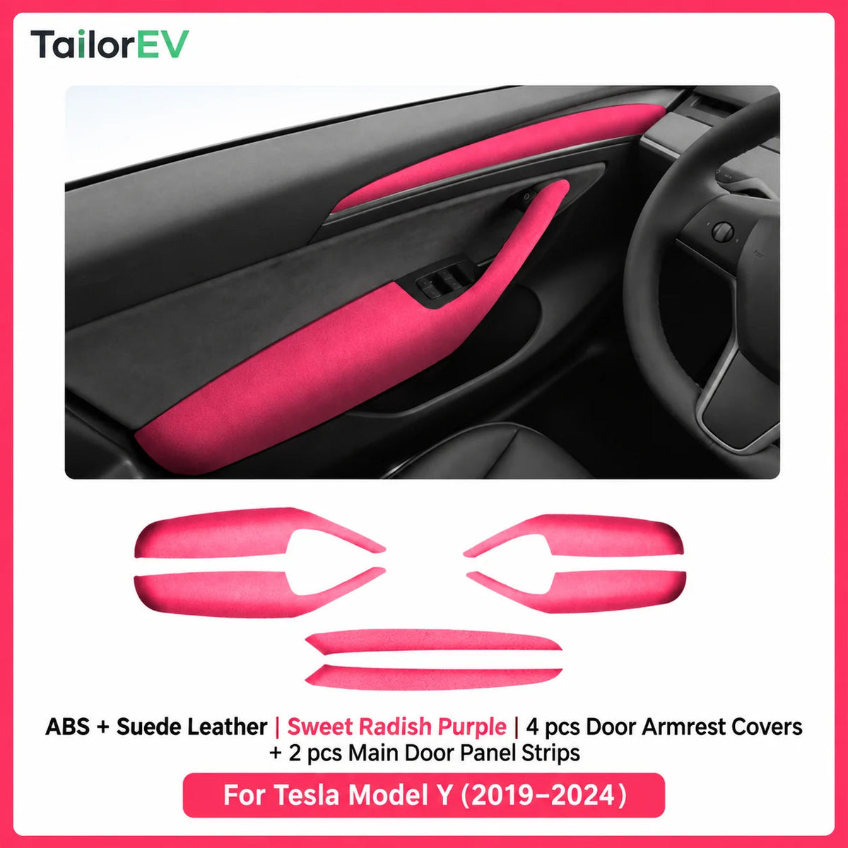 Tesla Suede Door Handle & Interior Trim Kits — photo 62