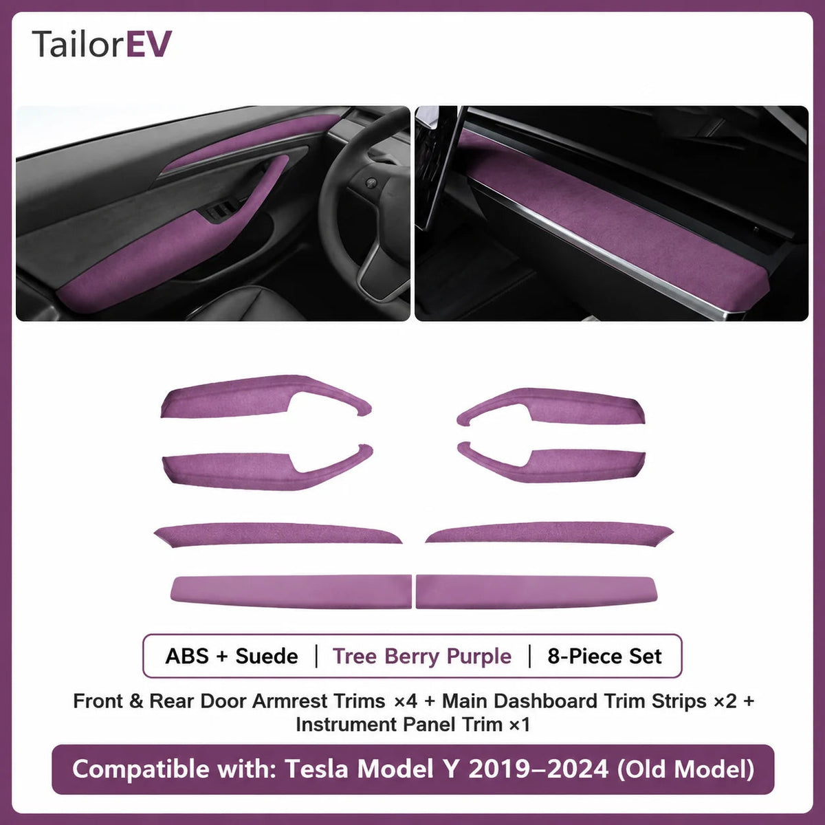 Tesla Suede Door Handle & Interior Trim Kits — photo 64