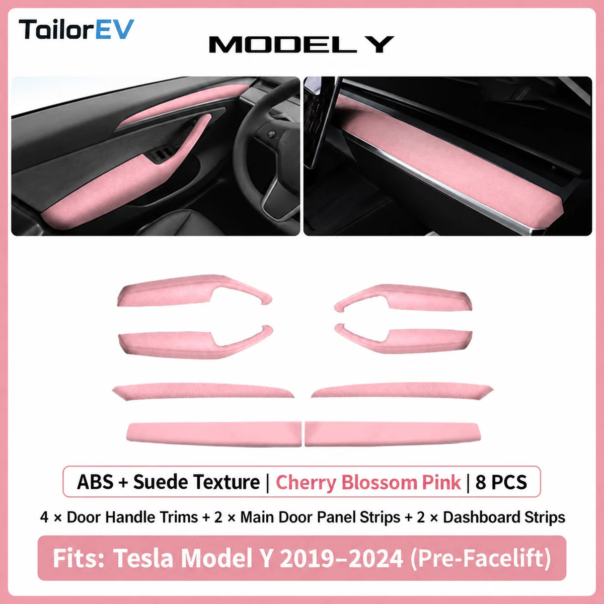 Tesla Suede Door Handle & Interior Trim Kits — photo 67
