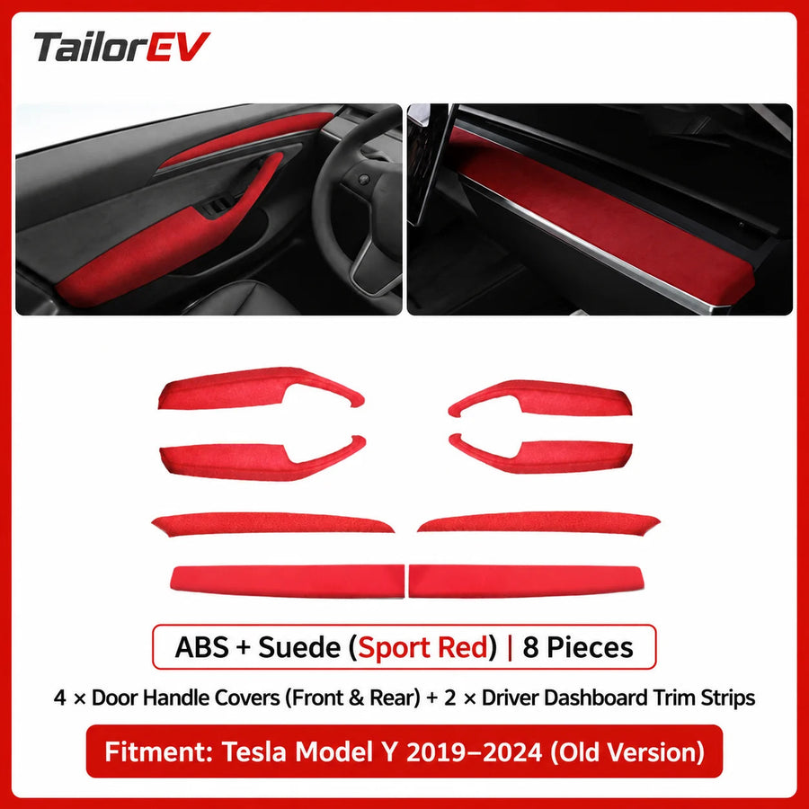 Tesla Suede Door Handle & Interior Trim Kits