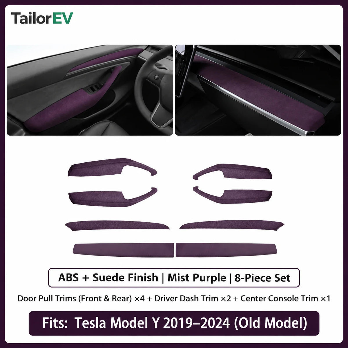 Tesla Suede Door Handle & Interior Trim Kits — photo 65