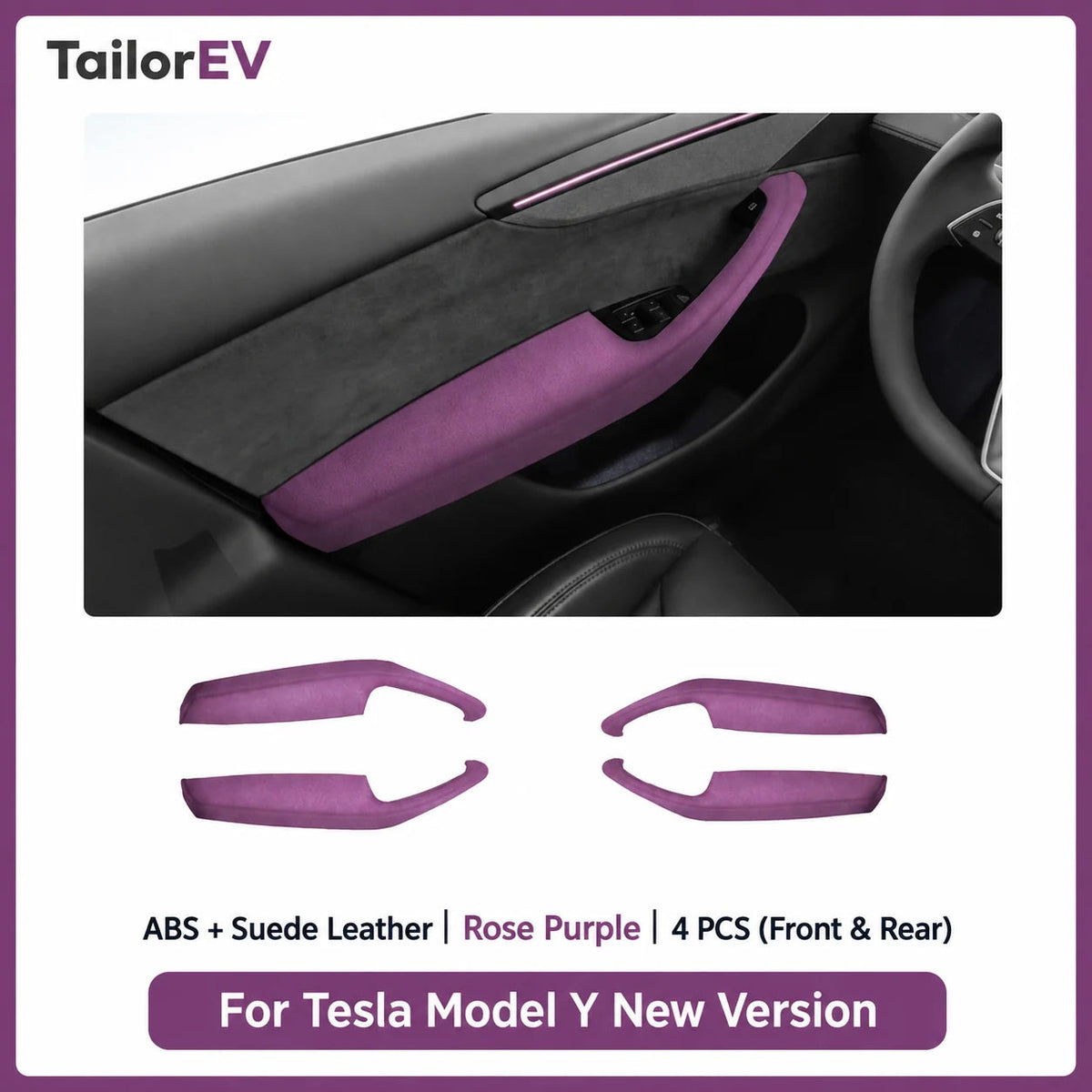 Tesla Suede Door Handle & Interior Trim Kits — photo 8