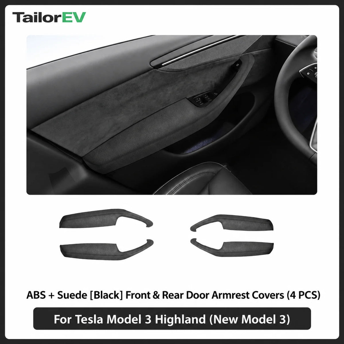 Tesla Suede Door Handle & Interior Trim Kits — photo 18