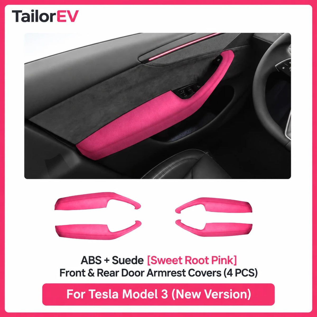 Tesla Suede Door Handle & Interior Trim Kits — photo 27