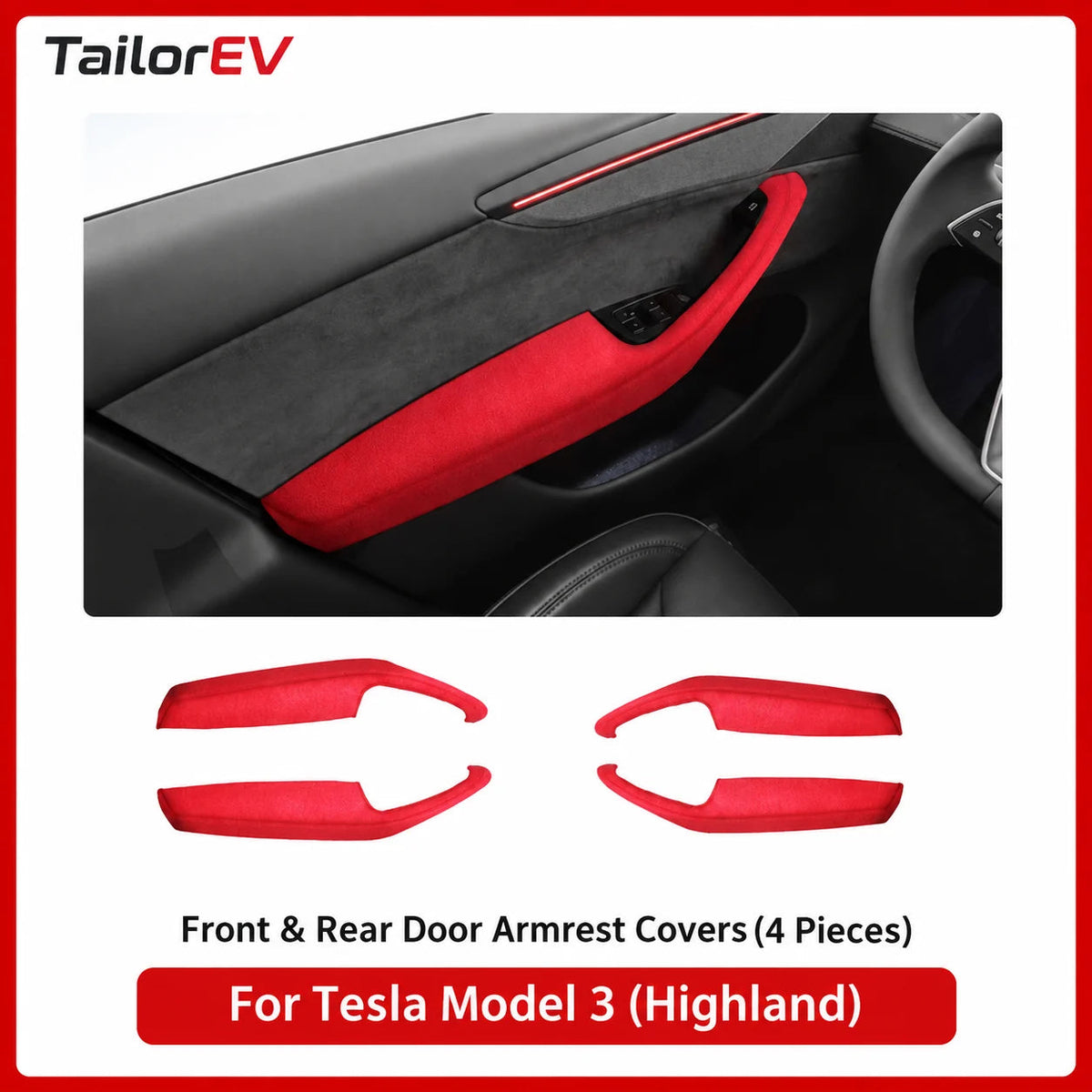 Tesla Suede Door Handle & Interior Trim Kits — photo 25