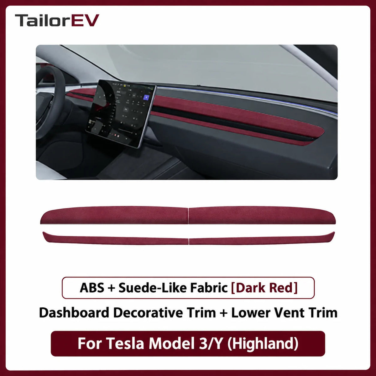 Tesla Suede Door Handle & Interior Trim Kits — photo 38
