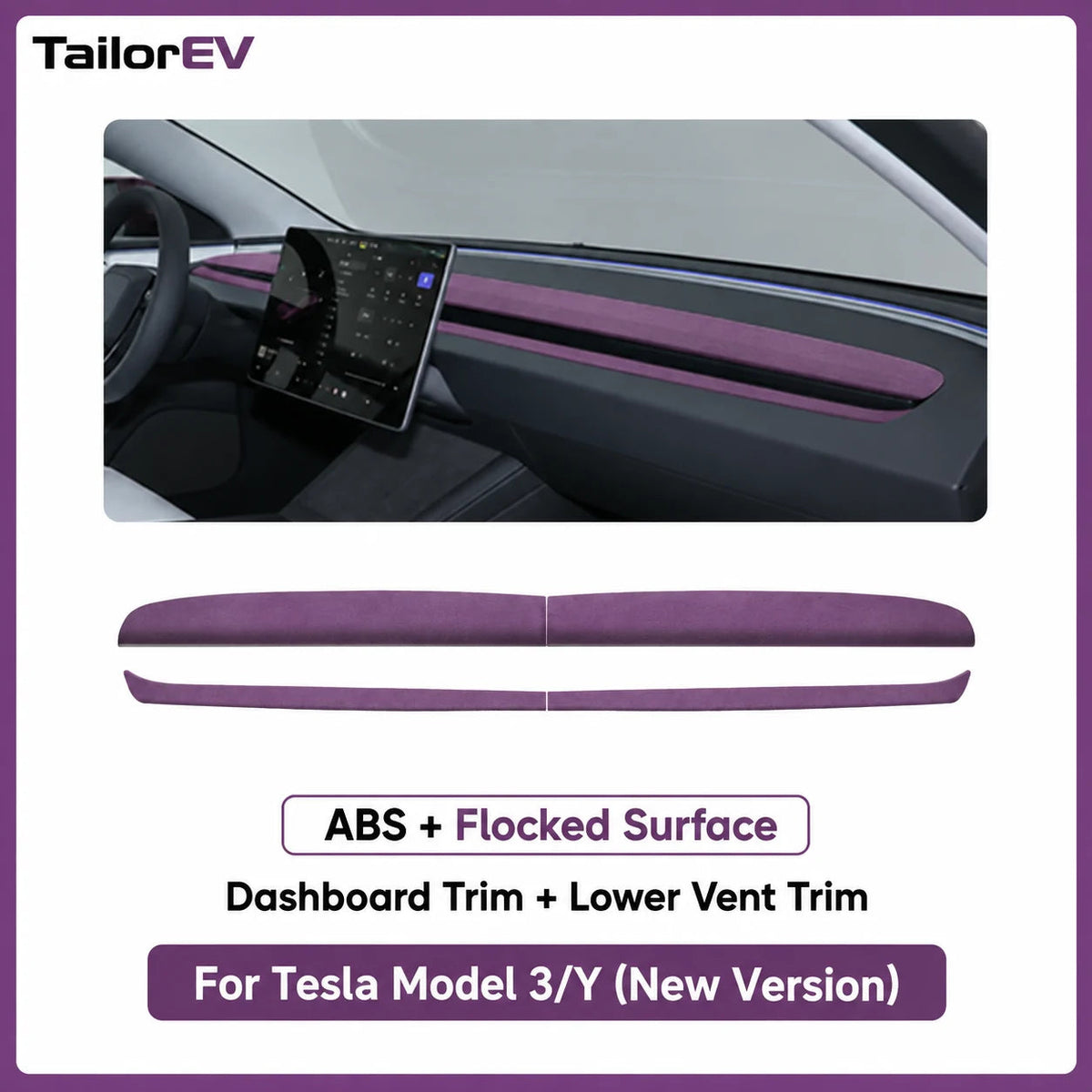 Tesla Suede Door Handle & Interior Trim Kits — photo 30