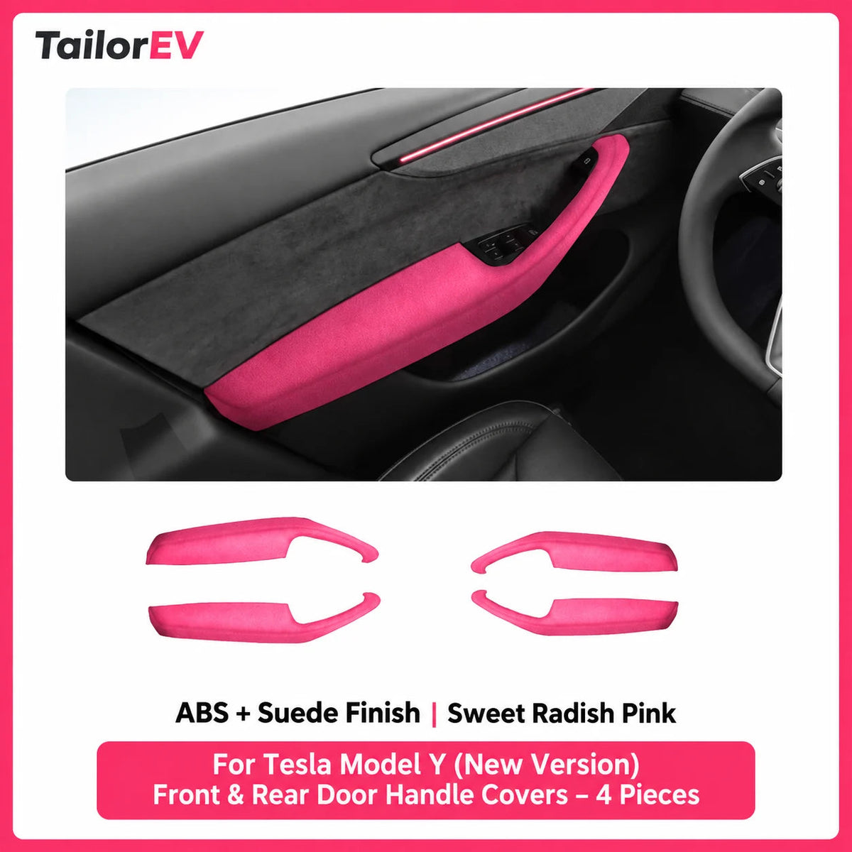 Tesla Suede Door Handle & Interior Trim Kits — photo 17