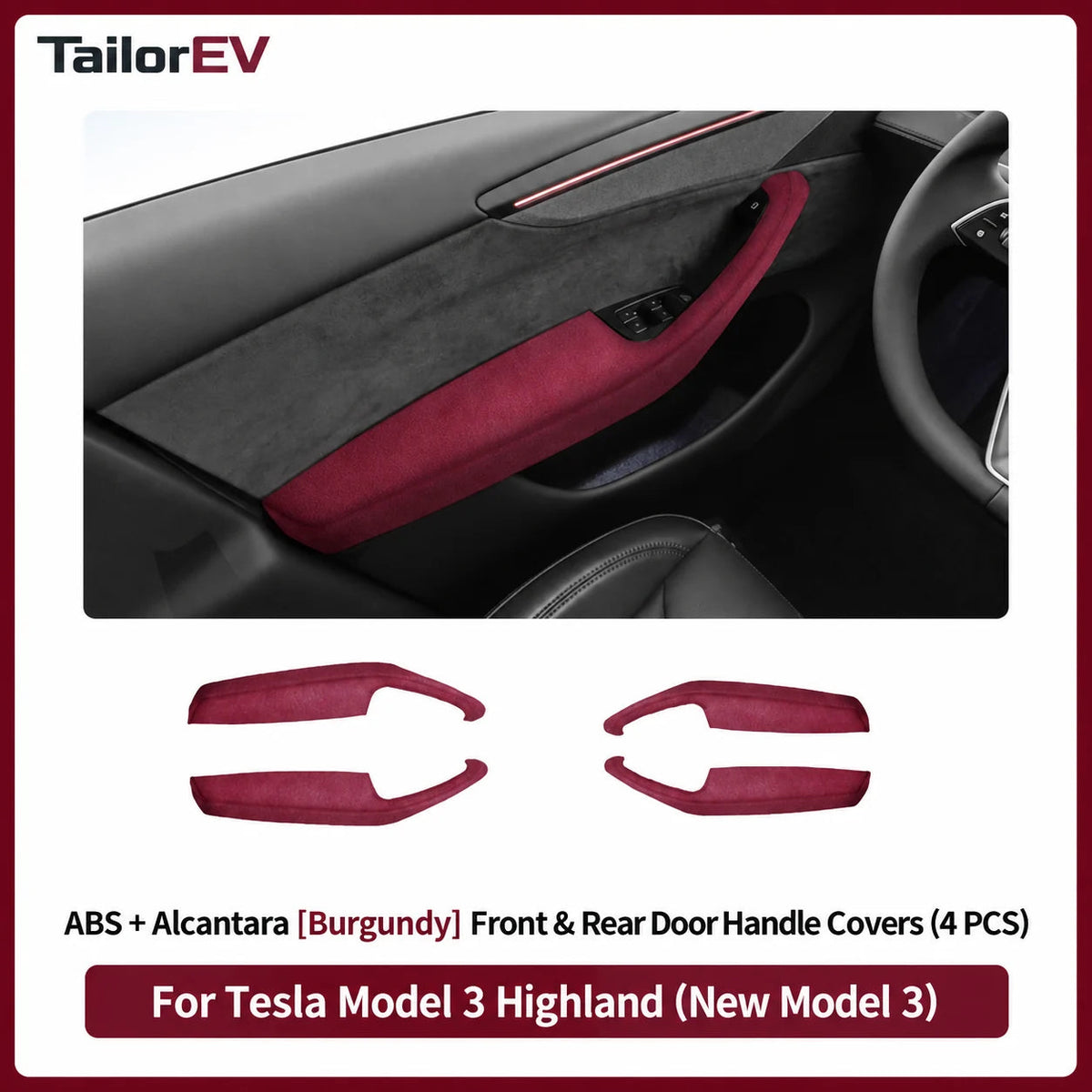 Tesla Suede Door Handle & Interior Trim Kits — photo 16