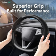 Tesla Anti-Stain Steering Wheel Grip Covers
