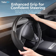 Tesla Anti-Stain Steering Wheel Grip Covers