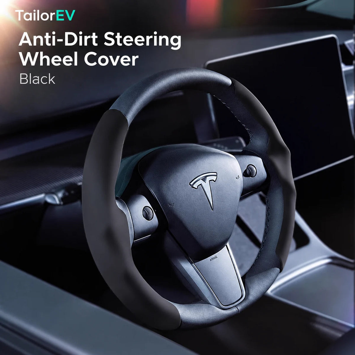 Tesla Anti-Stain Steering Wheel Grip Covers — photo 8