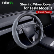 Tesla Anti-Stain Steering Wheel Grip Covers