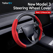 Tesla Anti-Stain Steering Wheel Grip Covers