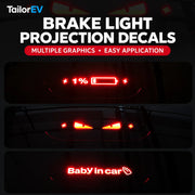 Tesla High-Mount Brake Light Projection Decals