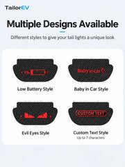 Tesla High-Mount Brake Light Projection Decals