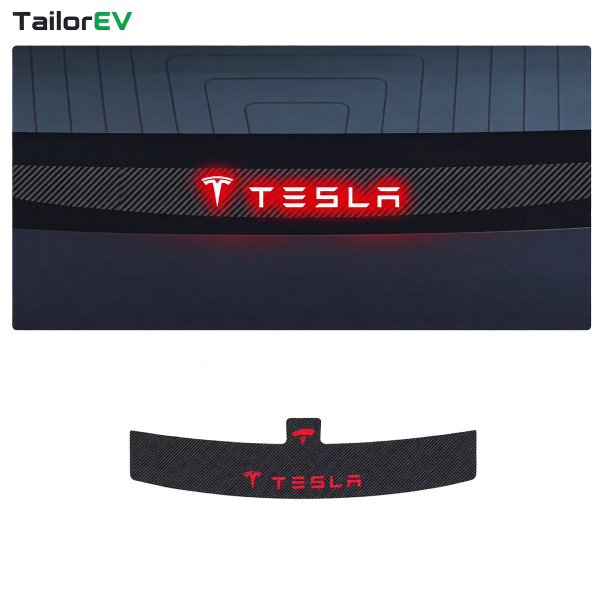 Tesla High-Mount Brake Light Projection Decals — photo 14