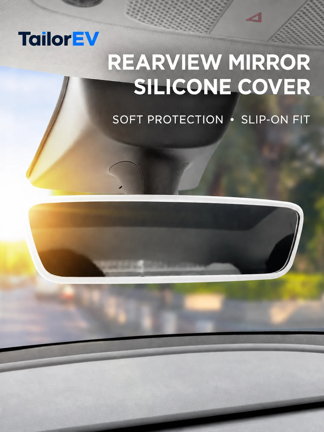 Tesla Interior Rearview Mirror Silicone Cover — photo 2