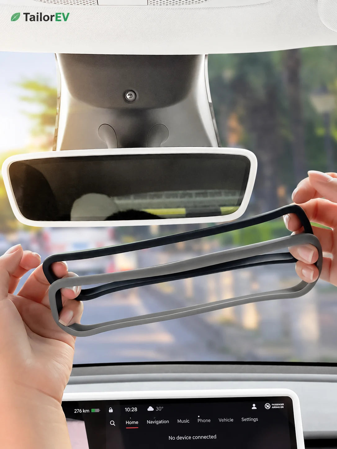 Tesla Interior Rearview Mirror Silicone Cover — photo 5