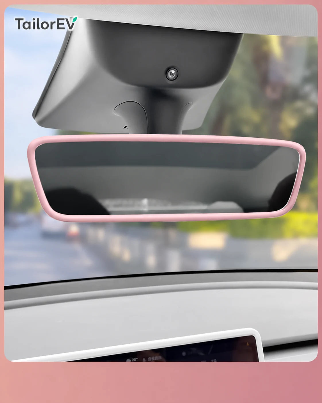 Tesla Interior Rearview Mirror Silicone Cover — photo 11