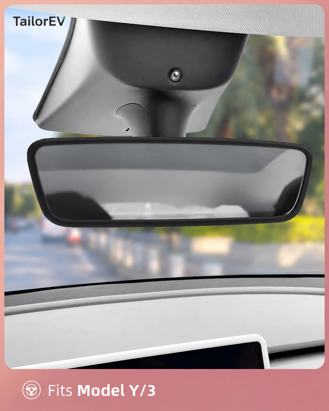 Tesla Interior Rearview Mirror Silicone Cover — photo 8