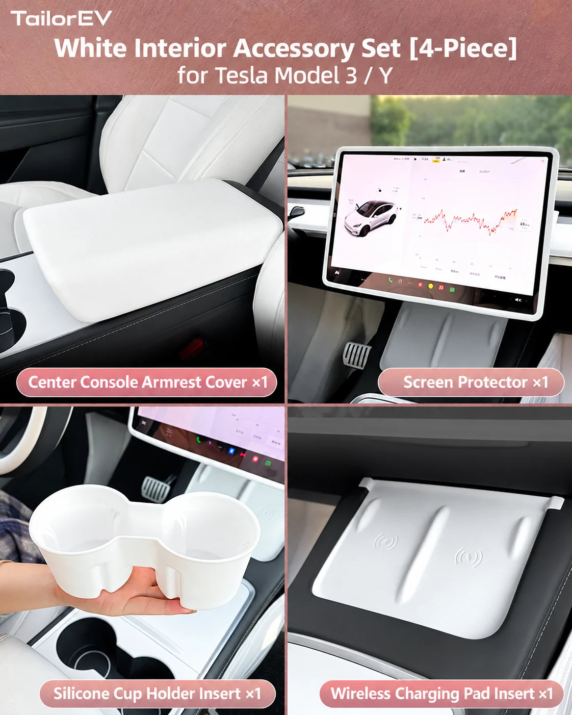 Tesla Center Screen Protective Frame & Interior Kits — photo 30