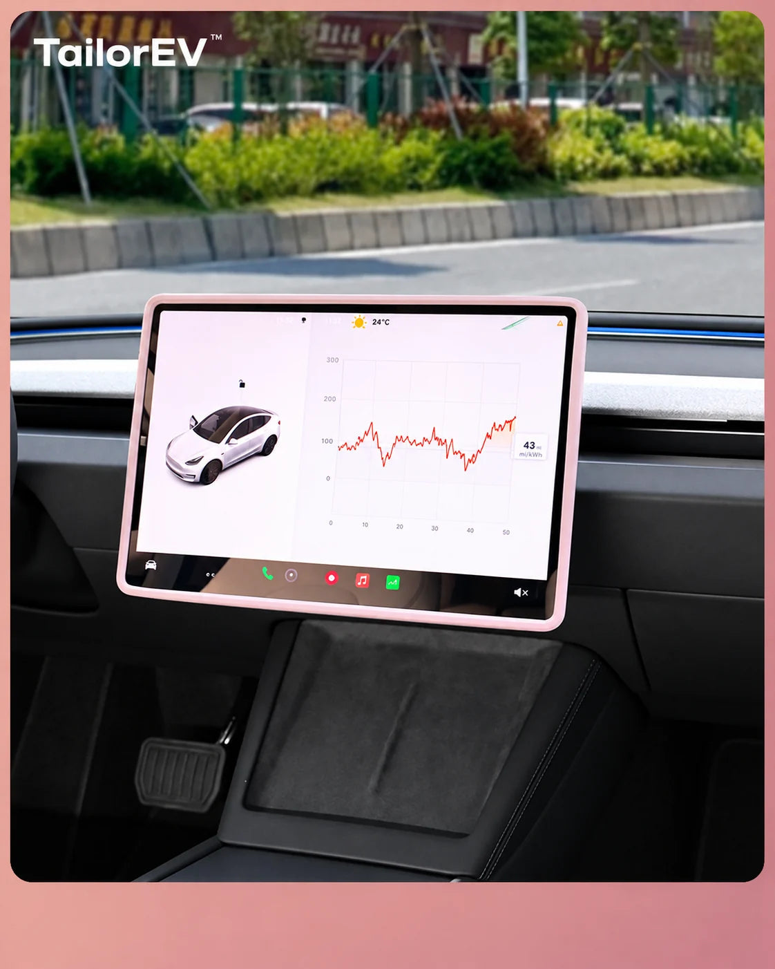Tesla Center Screen Protective Frame & Interior Kits — photo 17