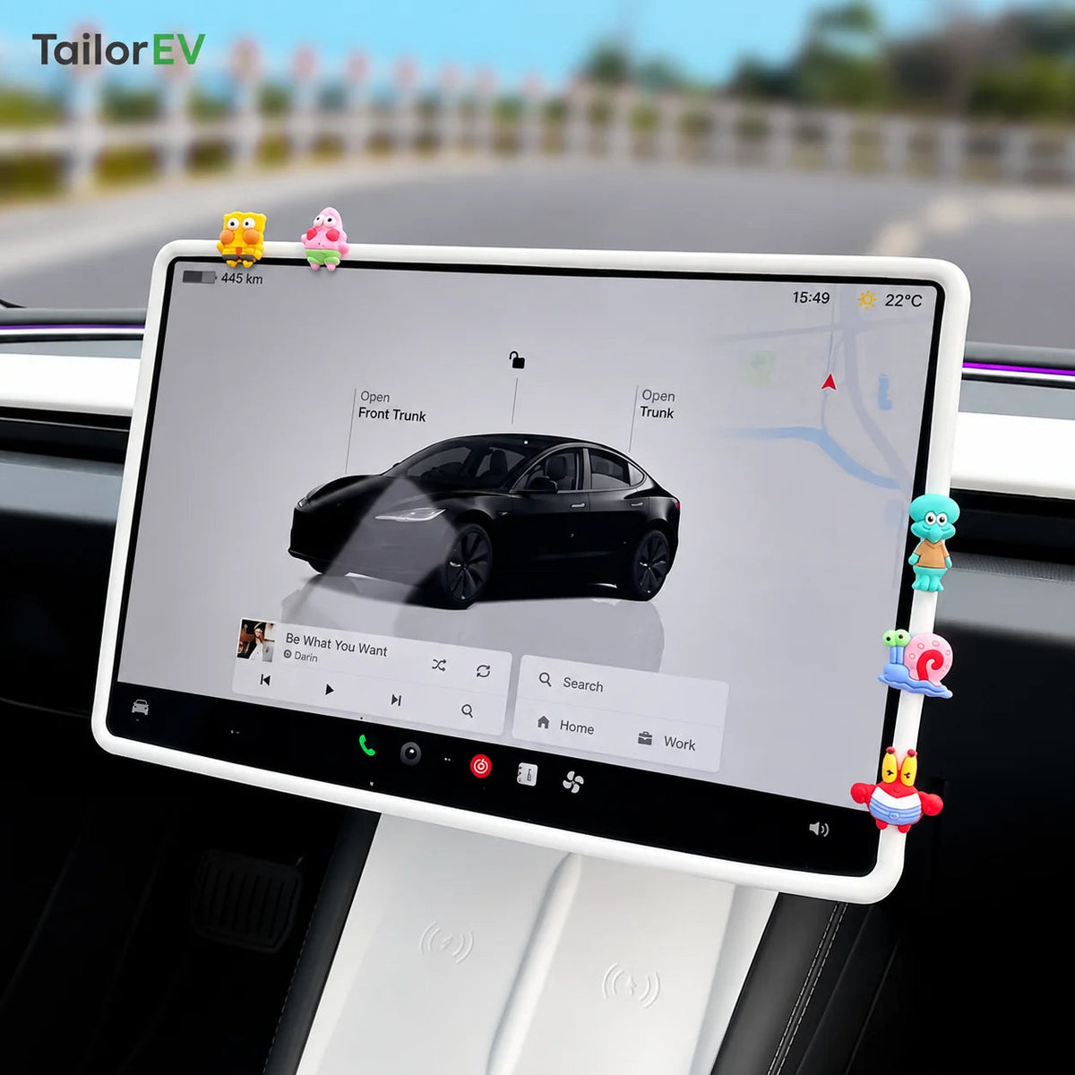 Tesla Center Screen Protective Frame & Interior Kits — photo 6