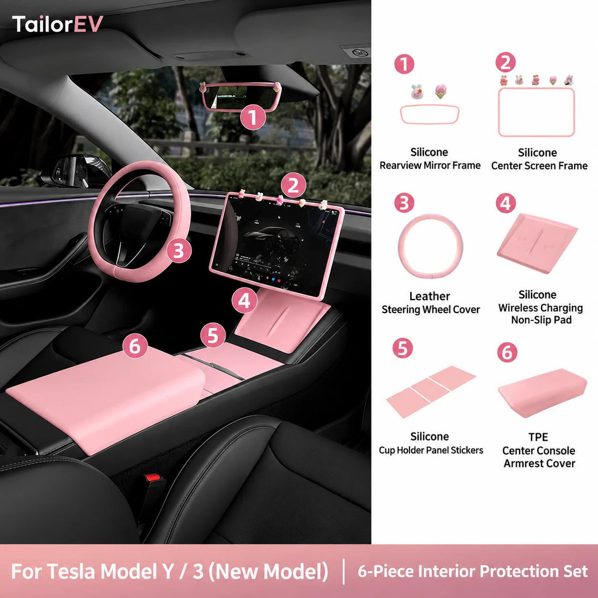 Tesla Center Screen Protective Frame & Interior Kits — photo 24