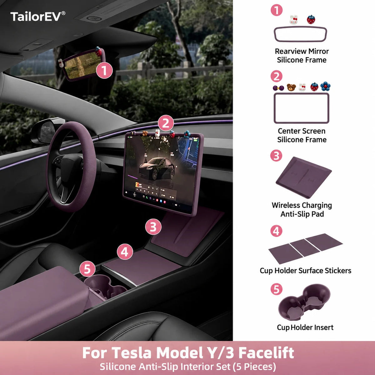 Tesla Center Screen Protective Frame & Interior Kits — photo 20
