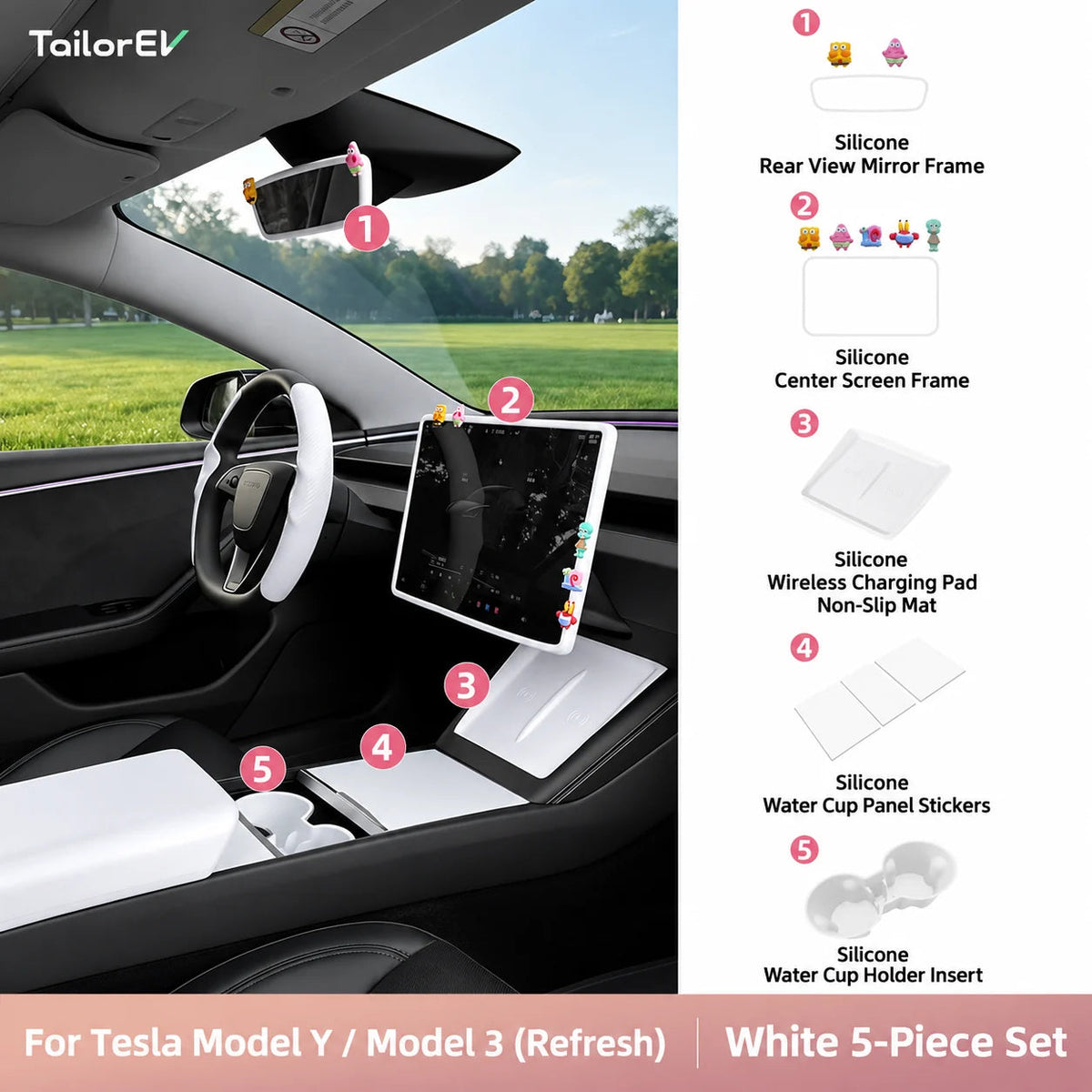 Tesla Center Screen Protective Frame & Interior Kits — photo 18