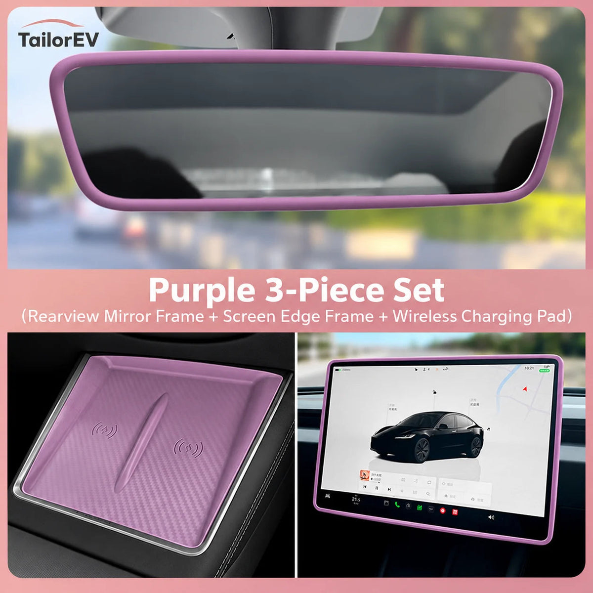 Tesla Center Screen Protective Frame & Interior Kits — photo 25
