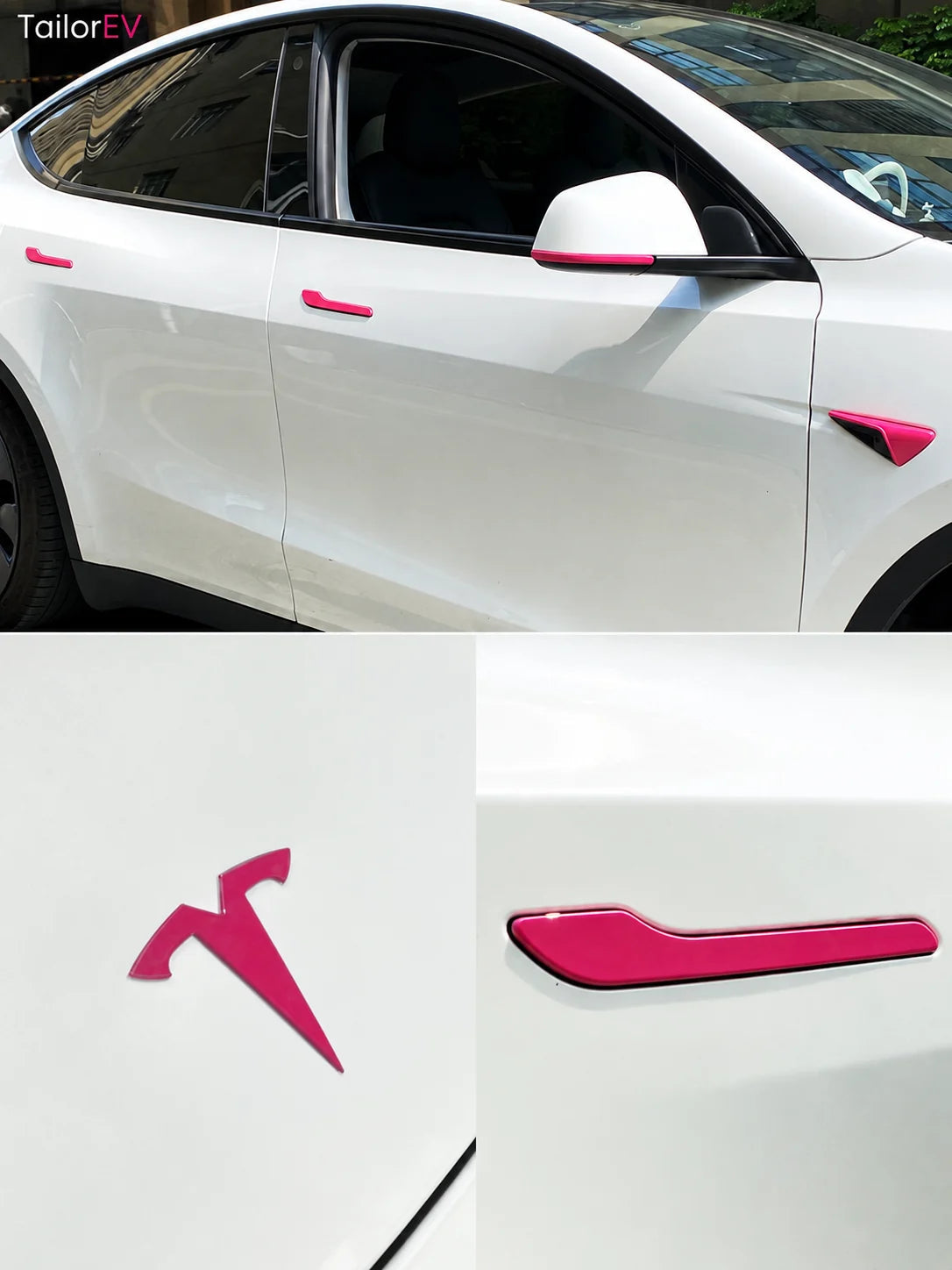 Tesla Emblem, Handle & Camera Accent Decal Kits — photo 4