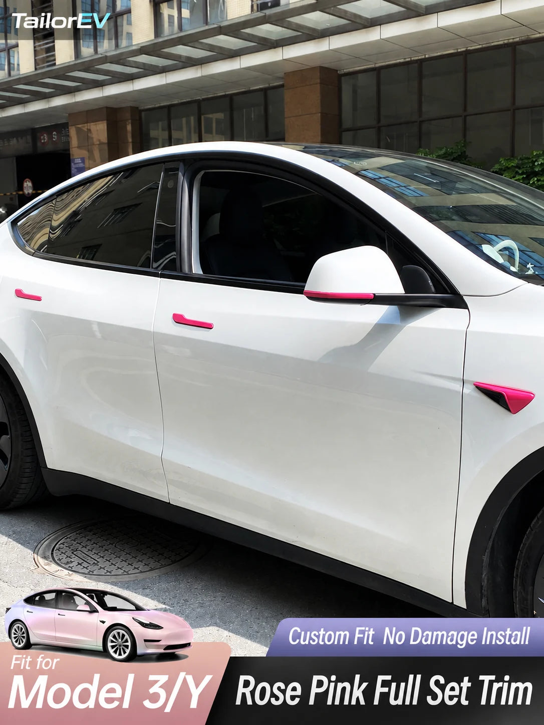 Tesla Emblem, Handle & Camera Accent Decal Kits — photo 5