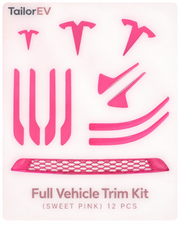 Tesla Emblem, Handle & Camera Accent Decal Kits