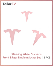 Tesla Emblem, Handle & Camera Accent Decal Kits